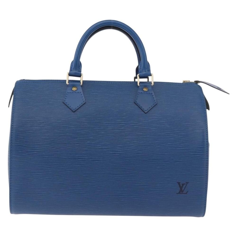 Louis Vuitton Epi Speedy 30 Handbag Blue